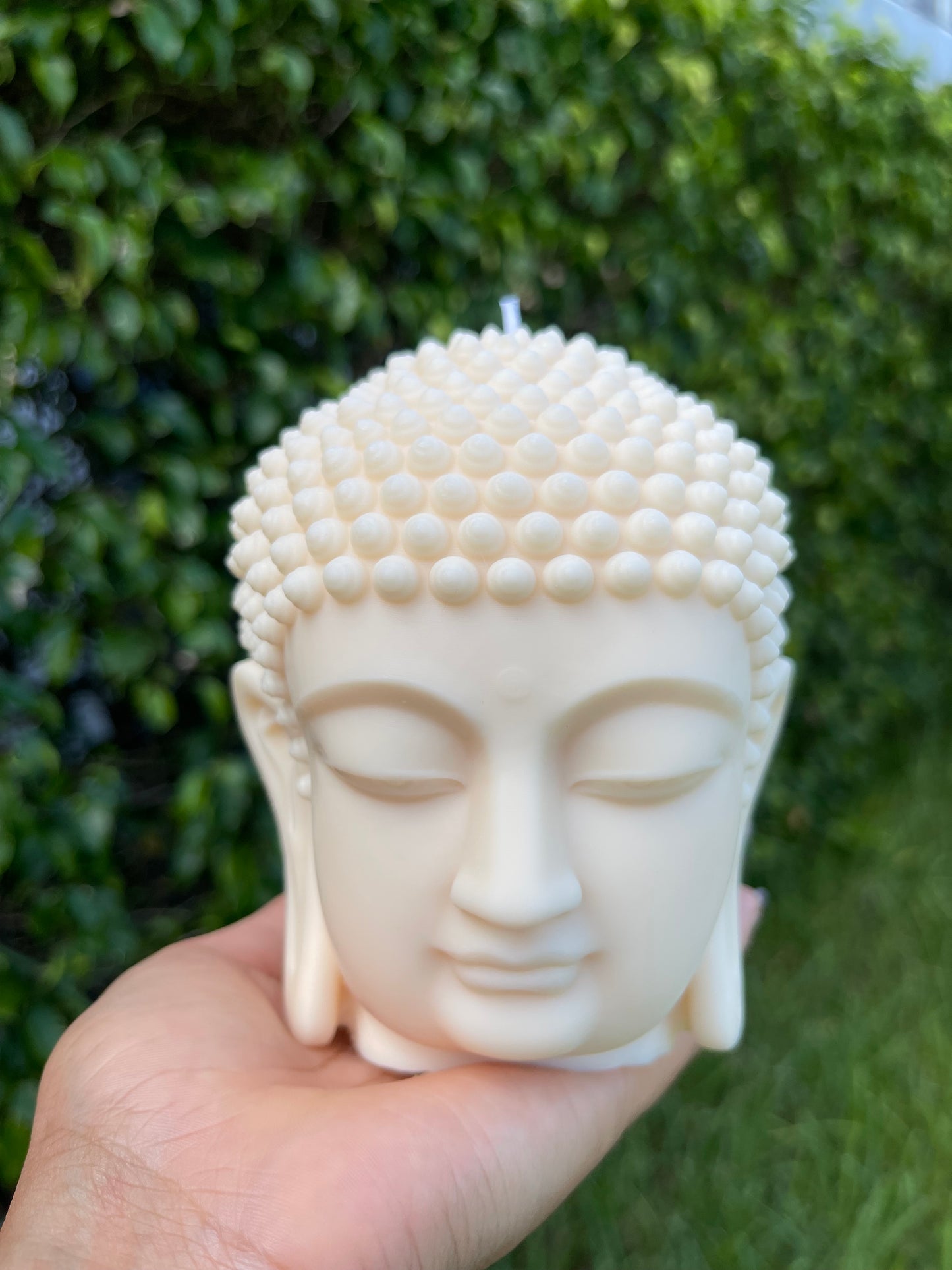 Large Buddha Head Candle