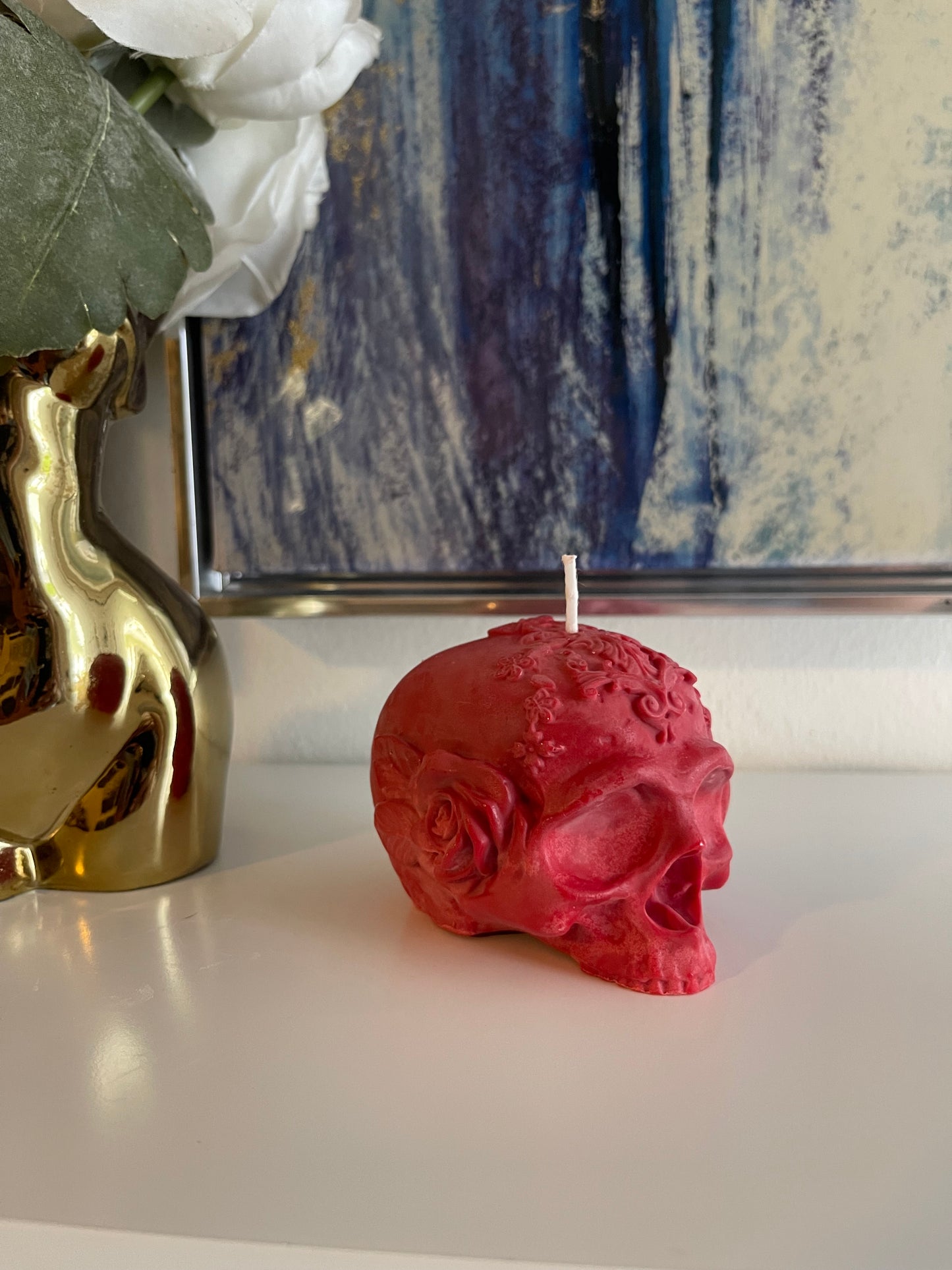 Rosed Skull Head
