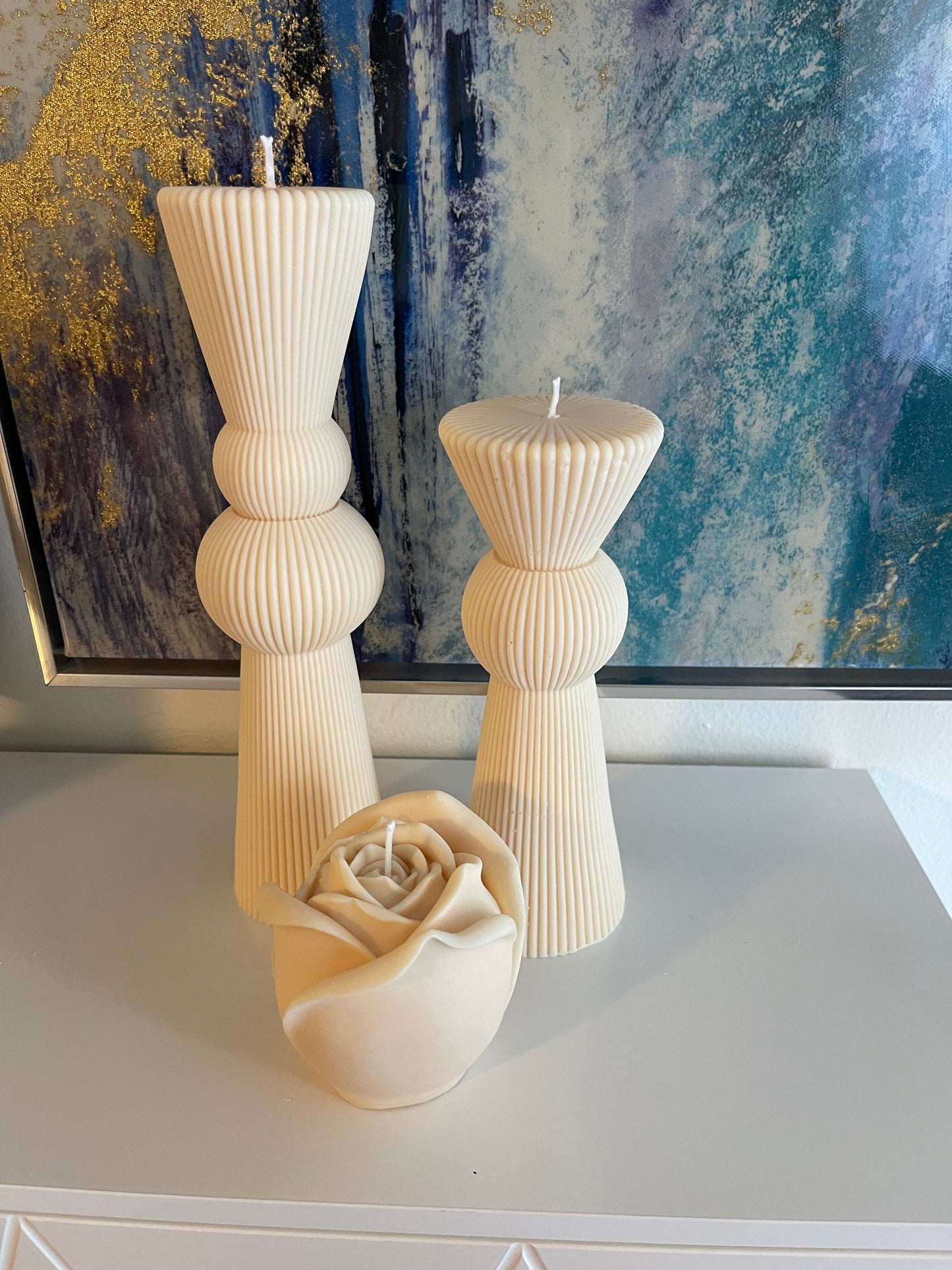XL Egyptian Pillar Candle Set