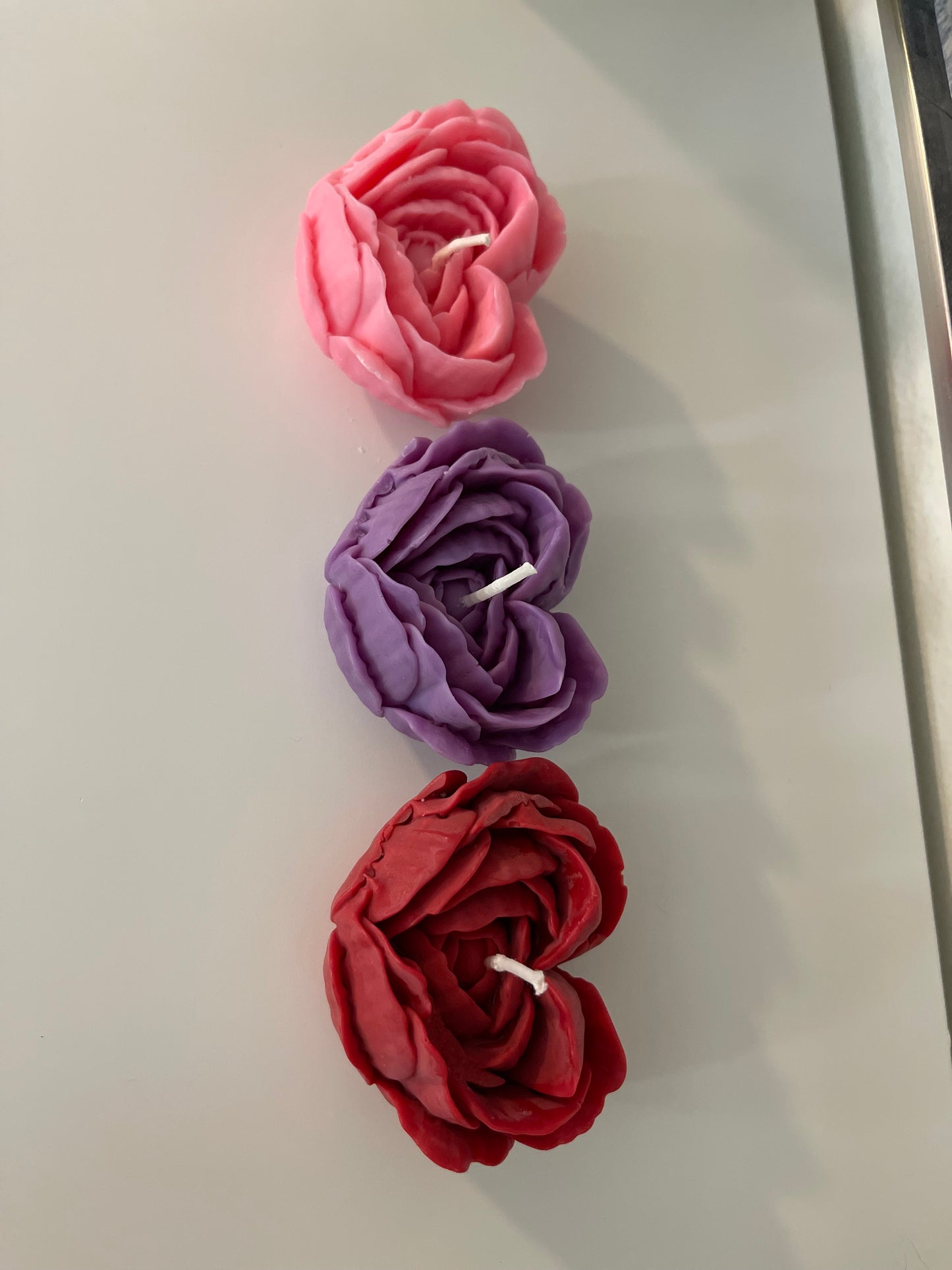 Rose Petal Heart Candle