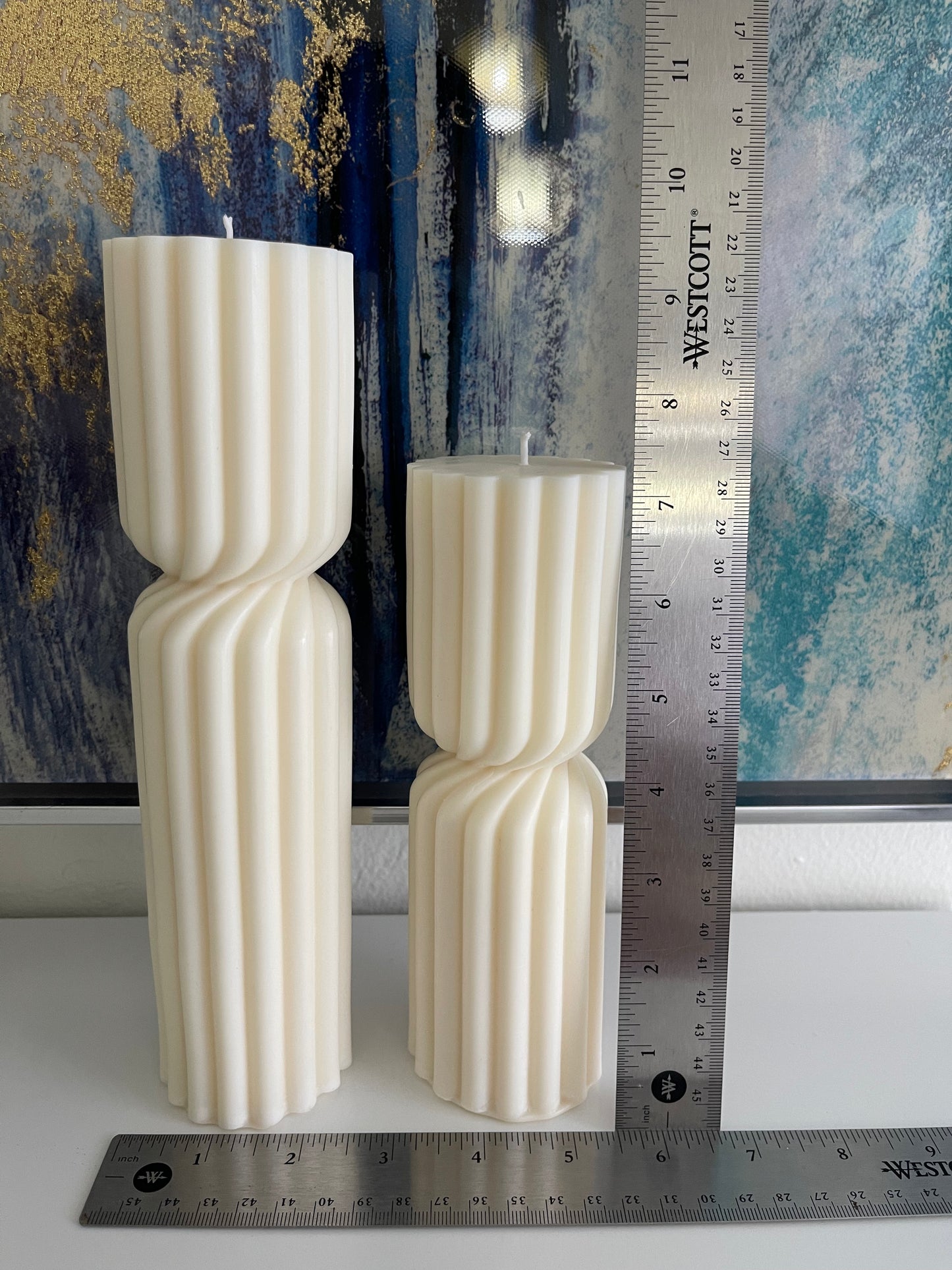 Sephora Spiral Tall Pillar Candle set