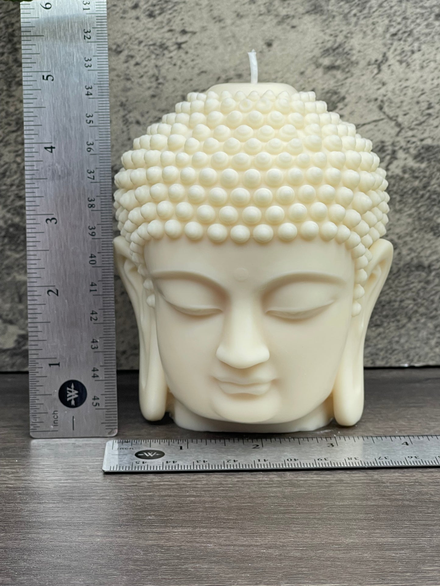 Large Buddha Head Candle