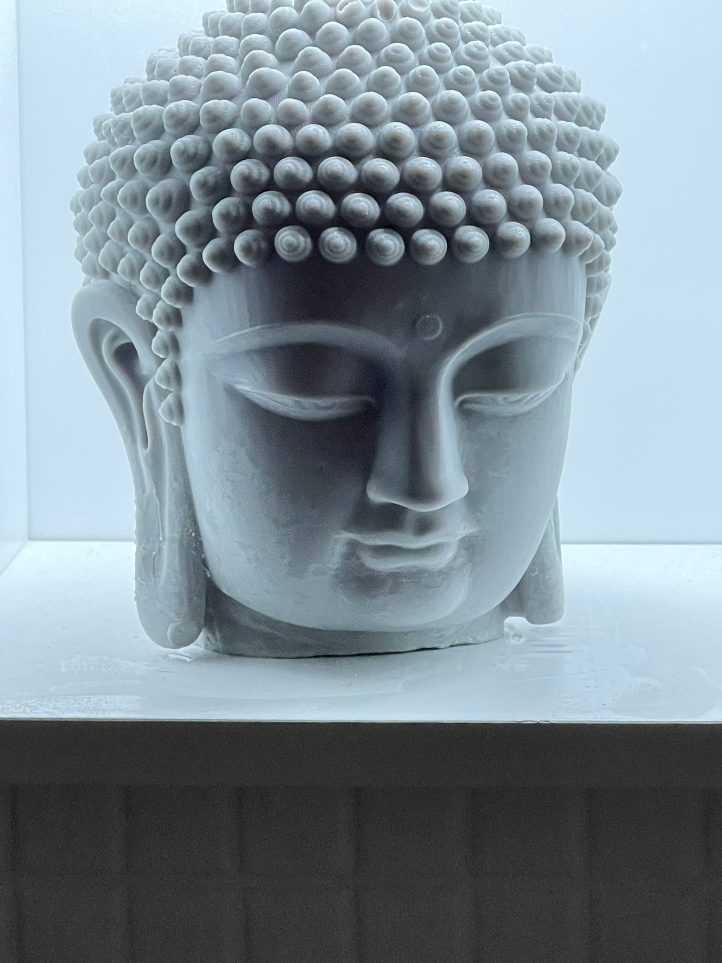Large Buddha Head Candle