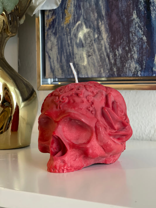Rosed Skull Head